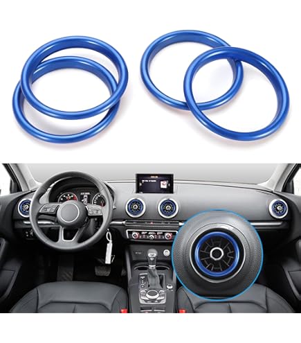 Manopole Aria Condizionata Audi A3 8V 2014-2019 - 3 Pezzi In Alluminio, Argento - Foto 8