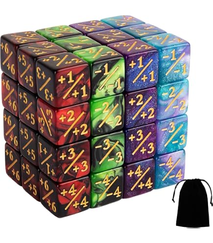 48 Stücke Würfel Zähler, 4 Farben Magic Set Mit  Produktbild-Vorschau 3