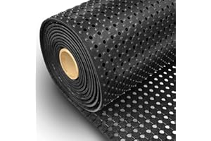 ETM Tapis antidérapant pour bord de piscine | Chemin en caoutchouc pour piscine, industrie ou cuisine | antidérapant | plusieurs tailles disponibles, noir