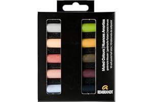 Rembrandt Professional Pastel Doux Set Muted Colours | 10 Demi Pastels