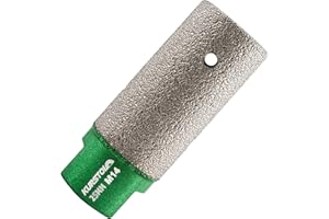 KURSTOL Fresa Diamantata - diametro 25 mmXM14 filettatura, per ingrandire la forma rotonda conica, foro esistente di porcellana, ceramica dura, granito, marmo piatto