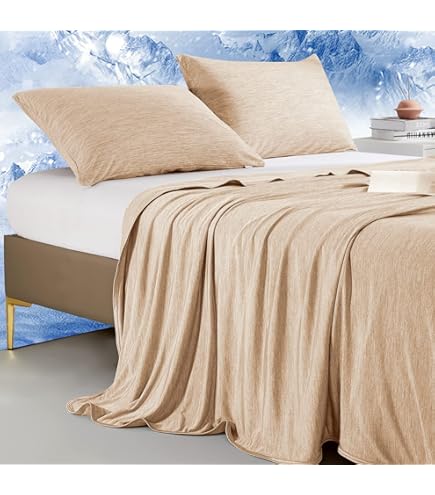 Luxear koeldeken, Zelfkoelende deken, 2-in-1 dubbelzijdig dun zomerdeken, katoen, Arc-Chill Q-Max 0,43 verkoelende deken, bedsprei, babydeken, knuffeldeken, 200 x 220 cm, groen