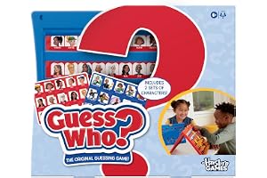 Hasbro Gaming Guess Who? Original Guessing Game, Board Game for Kids Ages 6 and Up For 2 Players, Easy to Load Frame, Double-Sided Character Sheet