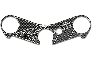 Resin Bike Autocollant Moto Compatibles avec Yamaha R6 2006-2015. Protection Colonne de Direction Contre Les Chocs et Les Éraflures. Autocollant 3D Résinés pour Plaque de Fourche