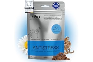 ITIKO Vitamine für Hunde | Lecker Hund Beruhigung Futterergänzung | Beruhigungsmittel für Hunde | Verbesserung des Nervensystems, Bellhemmend, L-Tryptophan