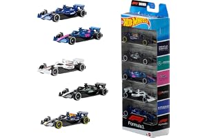 Hot Wheels 5-pak aut wyścigowych F1 1:64