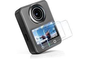 STARTRC PHOTO Displayschutz für DJI Osmo 360 Kamera Zubehör, 9H Schutzfolie aus gehärtetem Glas,OSMO 360 Kratzfest Keine Blasen Displayschutzfolie, 2 Stück