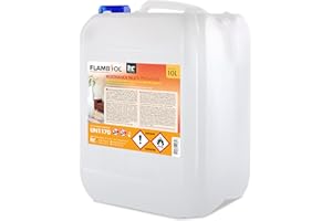 Bioéthanol 96,6% Premium 10 litres - pour cheminée à éthanol, Foyer à éthanol