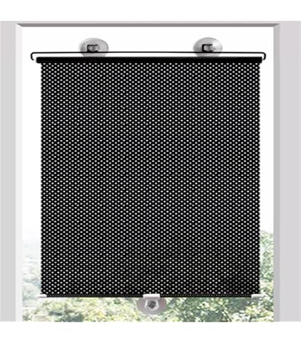 Tenda Oscurante Con Ventose,Tenda Avvolgibile,Tenda Termica Per Finestre Da Tetto,Retrattile Tende Temporanee,Protezione Solare Visiera,Senza Forare,Per Auto,Cucina,Ufficio (58L X125A Cm/22.8x49.2in - 6