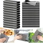 BELEVO Magic Cleaning Microfibre Cloths 12 Pieces Kitchen Cloths 30 x 30 cm Reusable Microfibre Cloth Glasses for Cleaning Ca