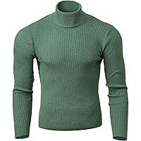 DENIMHOLIC Men's Cotton Turtle Neck Sweater