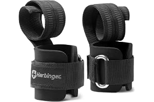 Harbinger Big Grip Lyftremmar i halkfri nylon, med DuraGrip (par)