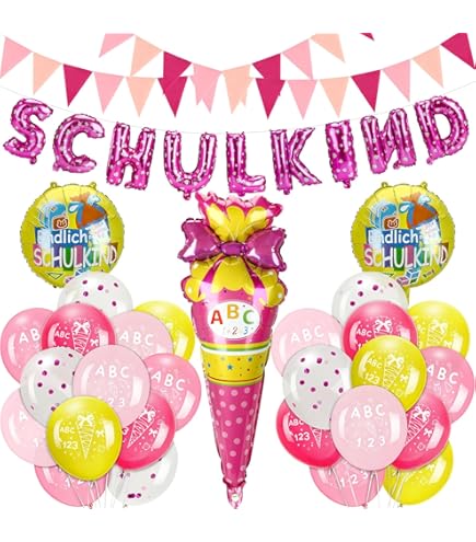 Lot De 6 Ballons En Aluminium Pour La Rentrée Des Classes