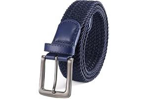 BOZEVON Cinturones Elasticos Tejidos - Cinturón Elástico Tejido Trenzado para Hombre Mujere