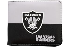 LITTLE EARTH PRODUCTIONS Littlearth NFL Las Vegas Raiders 300903-RAID-LV - Portafoglio da uomo con custodia bifold Wallet, Team Color, 5" di larghezza, 4" e 1" (300903-RAID-LV)