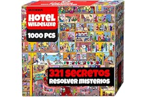 QUOKKA Rompecabezas De 1000 Piezas para Adultos Mitos Hotel Budapets - Caja De Lujo con Retos Extra Divertidos Relajarse - Desarrollar La Creatividad Y Regalar