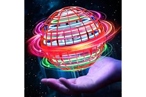 Flygande klot, boll, leksak 2025, uppgraderad Hover Orbi Ball Pro med RGB-lampor, magisk boomerang, handstyrd UFO, minidrönare, cool sak, flygande spinner, smart leksak, gåva för barn på 6+ år