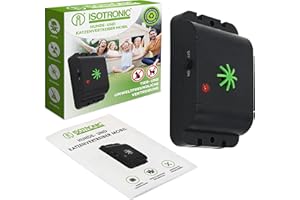 ISOTRONIC Deterrente per Cani e Gatti | Repellente a ultrasuoni | Dissuasore a Batteria | Protezione Contro Gatti e Cani | per Giardino, Macchina, Garage e fienile (1)