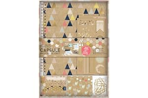 Docrafts Papermania kit avec Papier Kraft Motif géométriques Spirales, Multi 3.14 x 20.66 x 28.76 cm Multicolore