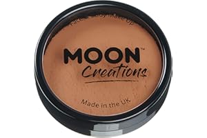 Moon Creations Maquillaje Facial y Corporal Profesional | Pintura de Color Profesional | Pintura Facial para Niños, Adultos, Disfraces, Festivales, Halloween Marrón claro 36g
