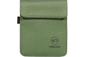 FIREDOG Faraday - Bolsa para llaveros, bloqueo de señal, dispositivo antirrobo para coche, protege contra todos los tipos de señal, se adapta a la mayoría de llaveros (verde)