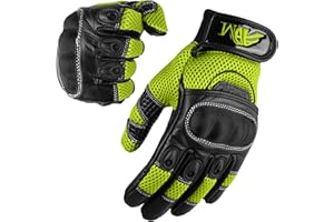 ADM Ladies Cow Hide Leather Full Finger lightweight Summer Motorbike Driving Climbing Hiking Riding Racing Sports Gloves for Ladies in 4 elegant colors 9001 LDY