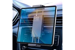 EEEKit 2 in 1 CD Slot Tablet Car Mount, 360° Rotation Universal CD Player Car Phone Holder for 4-11in Devices, Black