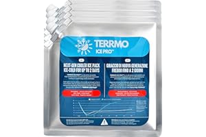 TERRMO Ice Pro™ 1–4 Pz. Mattonelle Ghiaccio per Borsa Frigo e Frigo Portatile | Lunga Durata fino a 24–72h | Siberini, Accumulatore di Freddo, Blocchi Ghiaccio Sintetico Riutilizzabile; Grande & Mini