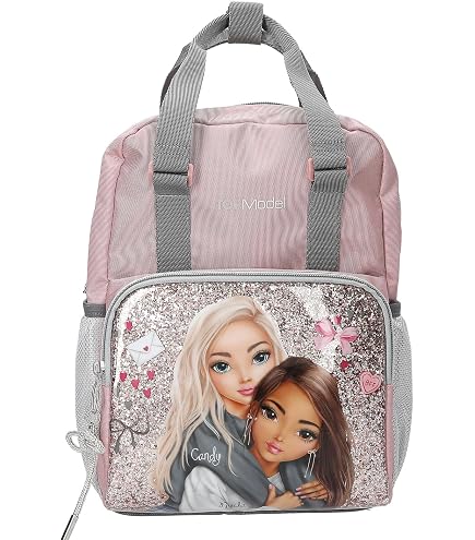 TOPModel Snap Shots Kids Backpack – Purple & Silver Design, Adjustable Straps, Perfect For Preschool Or Day Trips