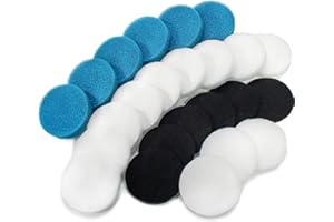 LTWHOME Filtros de carbón, filtros gruesos y almohadillas de filtro fino serie compatibles con Eheim Classic 2217/600 2616175 (paquete de 24)