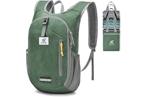 SKYSPER Mochila Plegable Ultraligera 10L, Mochila de Viaje Mochilas de Marcha Pequeña Ahorra espacio para Hombre Mujer Viaje Excursiones Cortas Senderismo