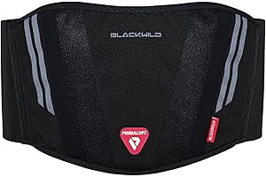 BLACKWILD THE RIDER'S SKIN BLACKWILD Cintura renale per moto con Primaloft® | Cintura di supporto posteriore per motociclismo, fitness e outdoor – Calda, traspirante e regolabile | Cintura renale moto uomo e donna