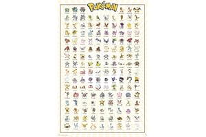 GB EYE Grupo Erik Pokemon Poster Pack Kanto 61 x 91 cm (5) Wall Scrolls, Wohnzimmer