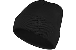 Wanme Bonnet pour Homme et Femme, Classics Basic Bonnet Hiver Extensible en Tricot, Chaud et Confortable
