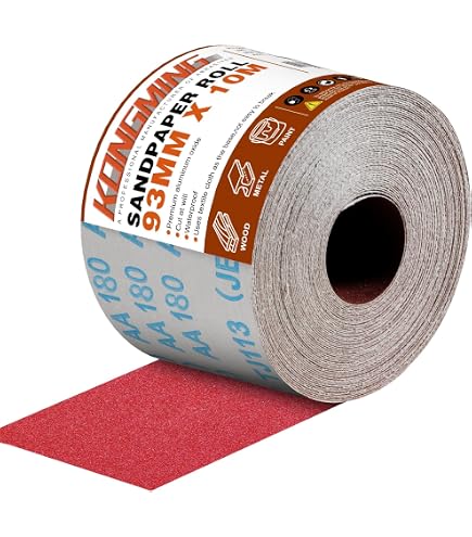Rouleau Abrasif Norton - Papier De Verre R222, 38 Mm X 25 M, Grain 400 - Pour Ponçage Fin Et ébavurage - 8
