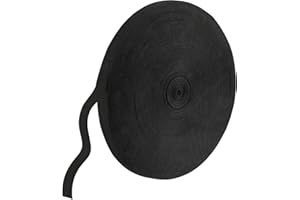 JEUIHAU 91 Meter x 25mm Polypropylene Webbing, Black Heavy Duty Webbing 1mm Thick, Strong Webbing Strap for DIY Craft, Camping, Hiking, Backpacks, Luggage