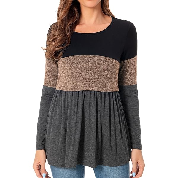 Schwangerschaftsmode Damen - Winter Umstandstop Langarm Stillshirt