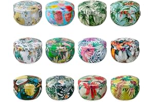 SOSINYA Świece aromatyczne, 12 Unids Świece aromatyczne Świece prezentowe Aromaterapia wosk sojowy naturalne świece podróżne Odpowiednie do sypialni łazienkowej jogi (Mix B)