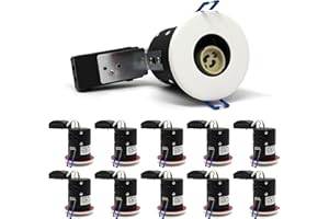 sanlumia 10 X LED Fire Rated Downlight Can GU10 Recessed Ceiling Twist & Lock Interchangeable Downlight IP20 White