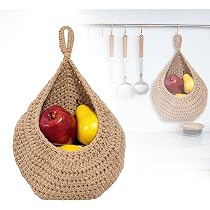 Cestini Frutta Appesi Juta Cestino Da Appendere 2 Cestini Di Juta Da Appendere Zasvec - Per Frutta E Decorazione, Naturale E Salvaspazio Portaoggetti Parete Cestini Da Appendere