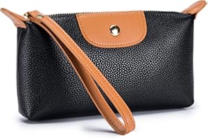 imeetu Women's Wristlet Clutch Purse Leather Cell Phone Wallet Handbag with Wrist Strap