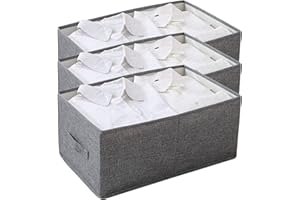 KATTAO Set Organizer Armadio XL Pieghevole – Scatole per Armadio Salvaspazio, Cassettiera o Cabina Armadio, Organizer per Vestiti, Maglioni, Scatole Trasloco, Organizzatore Armadio (3)