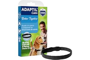 ADAPTIL Calm - Antiestrés para perros - Miedos, Ruidos Fuertes, Aprendizaje, Adopción - Collar S para Perros Pequeños