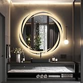 Whirilwind Led'li Lazer Kumlamalı Lavabo & Banyo Aynası (Dokunmatik Sens&ouml;rl&uuml;) g&uuml;nışığı led 60 x 55