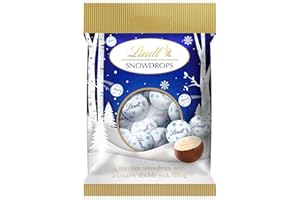 Lindt Snowdrops Milk & White Chocolate Truffles – 70g – 2025 Christmas, Gift for Him & Her, Adults & Kids – Perfect Stocking Filler or Festive Treat