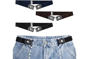YINGMENGZHIGE 3 Stück Gürtel Ohne Schnalle,Elastischer Gürtel für Damen und Kinder,Unsichtbare Verstellbare Schnallenfreier zum Enger des Jeans,Hosen,Schuluniform,Mode Damengürtel,Stretchgürtel Leder Kindergürtel