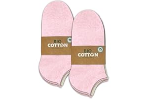 mehrstrumpf 8/12 Pairs Children's 100% Organic Cultivation Trainer Socks Boys & Girls Without Seam (Model: Biolivia)