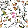 SOEWIOU 300 * 45cm Peel and Stick Wallpaper,Removable Waterproof Birds Wallpaper Decorative Thicken Wallpaper Vinyl Self-Adhesive Wall Paper