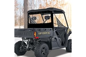 QYMOTO CFMOTO Uforce 600 Rear Windshield,Rear Window Compatible with CFMOTO Uforce 600 Accessories(Remove Roof Mounting)