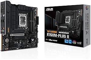 Asus TUF GAMING B760M-PLUS II, Intel B760, 1700, Micro ATX, 4 DDR5, HDMI, DP, 2.5G LAN, PCIe5, 3x M.2